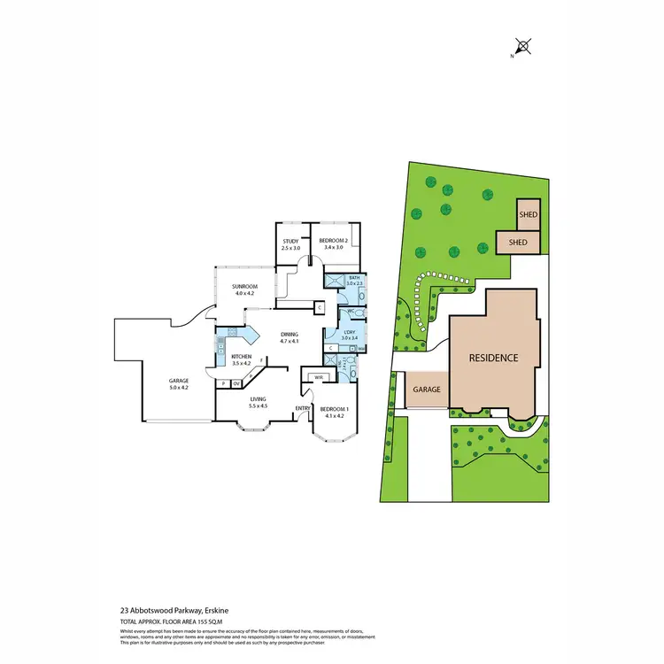 Floorplan of Homely house listing, 23 Abbotswood Parkway, Erskine WA 6210