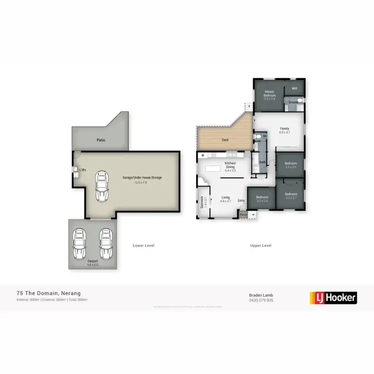 Floorplan of Homely house listing, 75 The Domain, Nerang QLD 4211