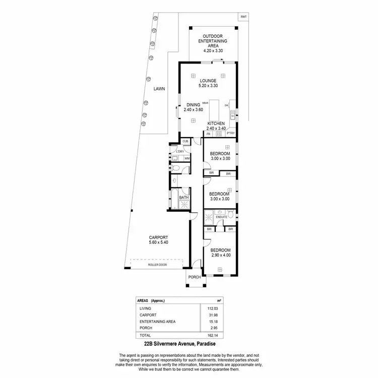 Floorplan of Homely house listing, 22B Silvermere Avenue, Paradise SA 5075