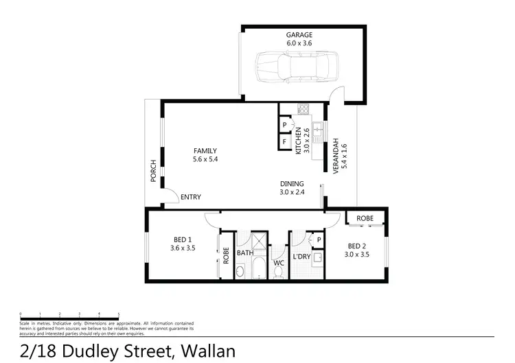 Floorplan of Homely unit listing, Unit 2/18 Dudley Street, Wallan VIC 3756