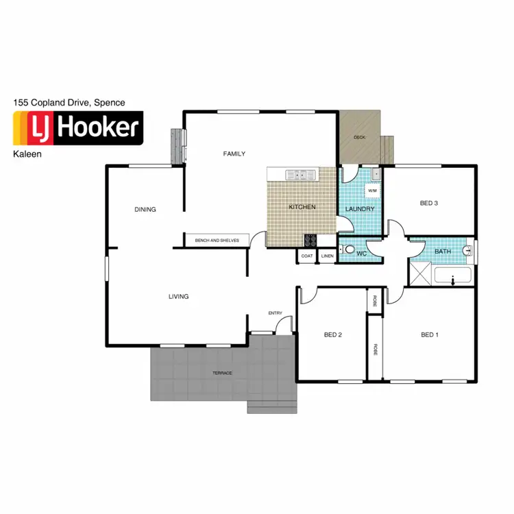 Floorplan of Homely house listing, 155 Copland Drive, Spence ACT 2615