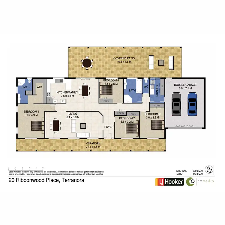 Floorplan of Homely house listing, 20 Ribbonwood Place, Terranora NSW 2486