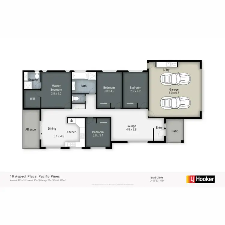 Floorplan of Homely house listing, 10 Aspect Place, Pacific Pines QLD 4211