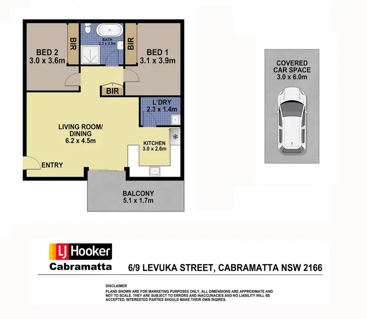 Floorplan of Homely unit listing, 6/9 Levuka Street, Cabramatta NSW 2166