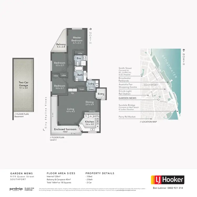Floorplan of Homely unit listing, 9/79 Queen Street, Southport QLD 4215