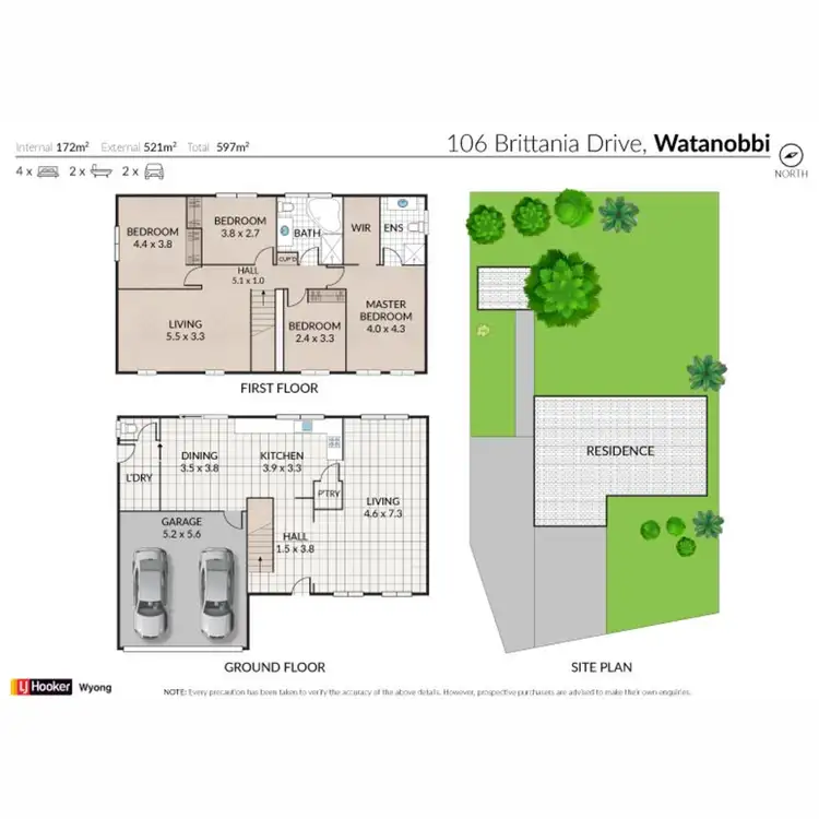 Floorplan of Homely house listing, 106 Brittania Drive, Watanobbi NSW 2259