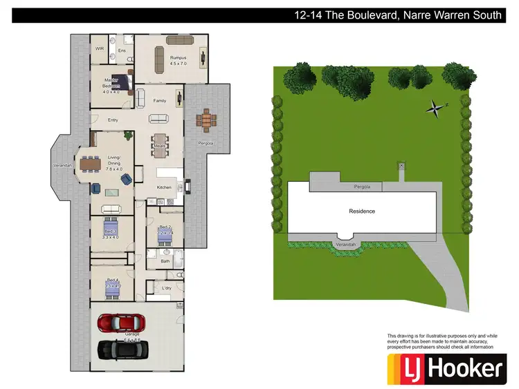 Floorplan of Homely house listing, 12-14 The Boulevard, Narre Warren South VIC 3805