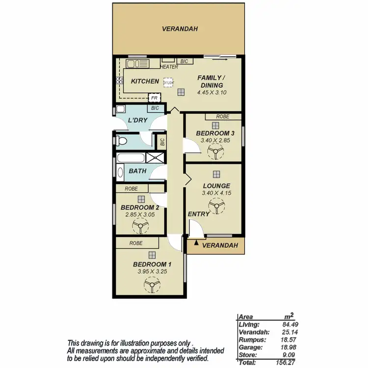 Floorplan of Homely house listing, 12 Bourke Place, Golden Grove SA 5125