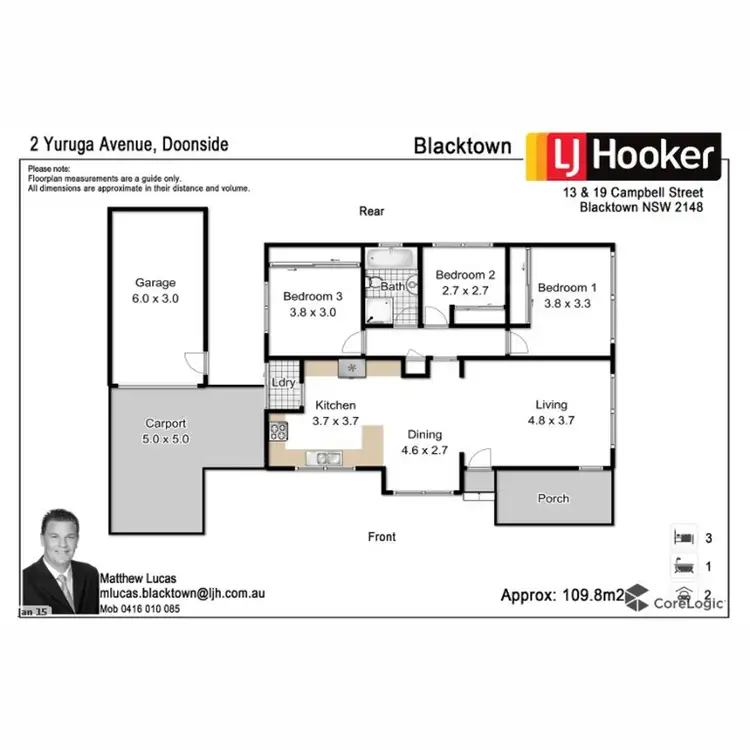 Floorplan of Homely house listing, 2 Yuruga Avenue, Doonside NSW 2767