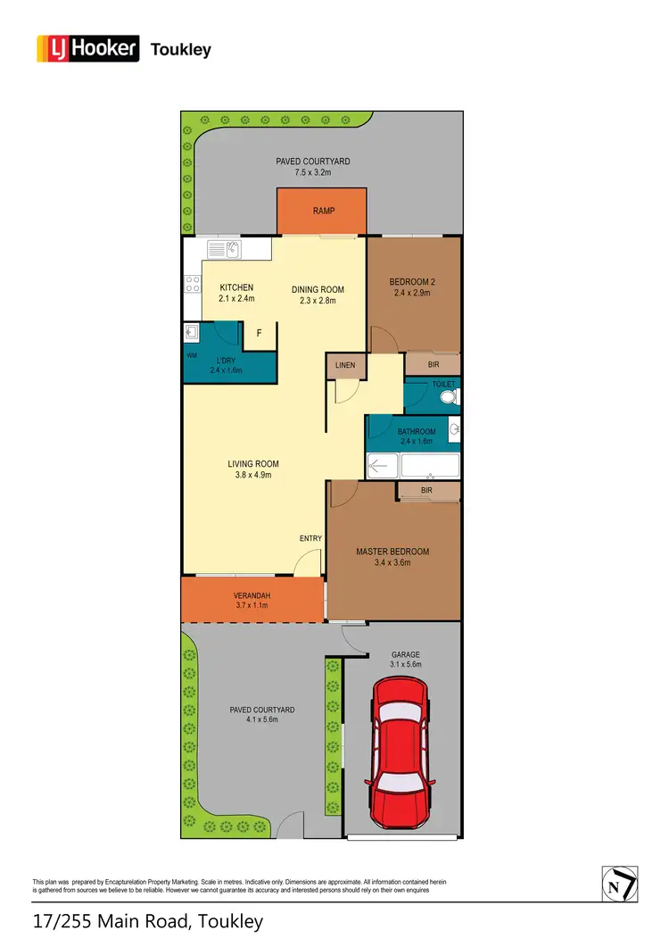 Floorplan of Homely unit listing, 17/255 Main Road, Toukley NSW 2263