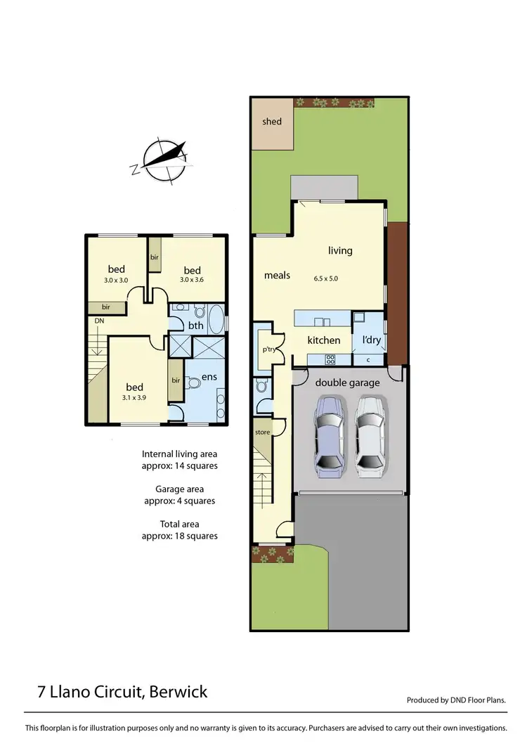 Floorplan of Homely townhouse listing, 7 Llano Circuit, Berwick VIC 3806