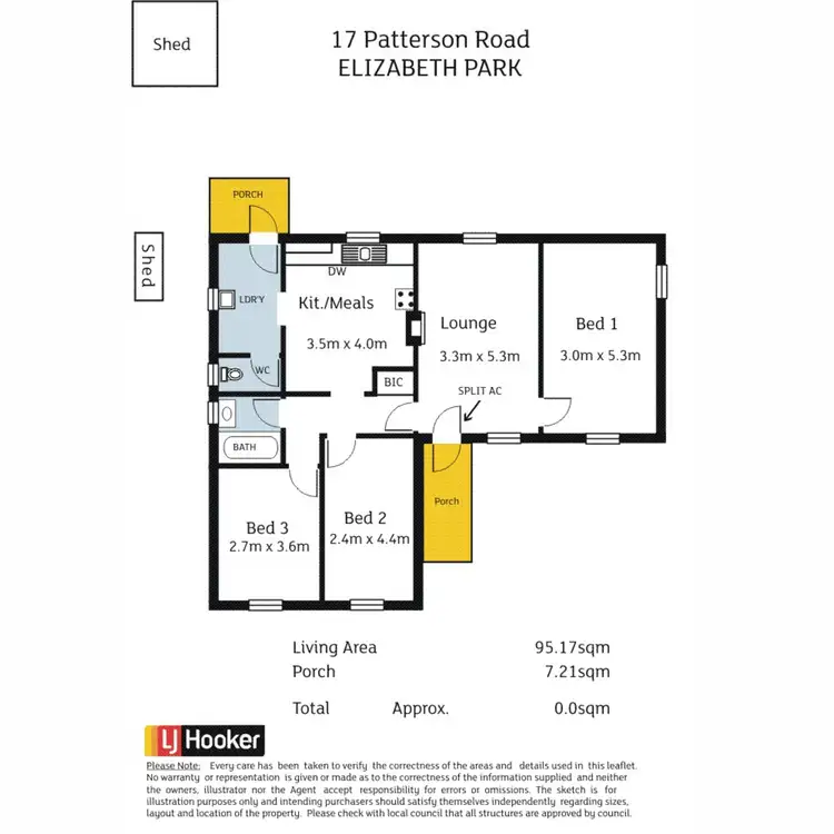 Floorplan of Homely house listing, 17 Patterson Road, Elizabeth Park SA 5113