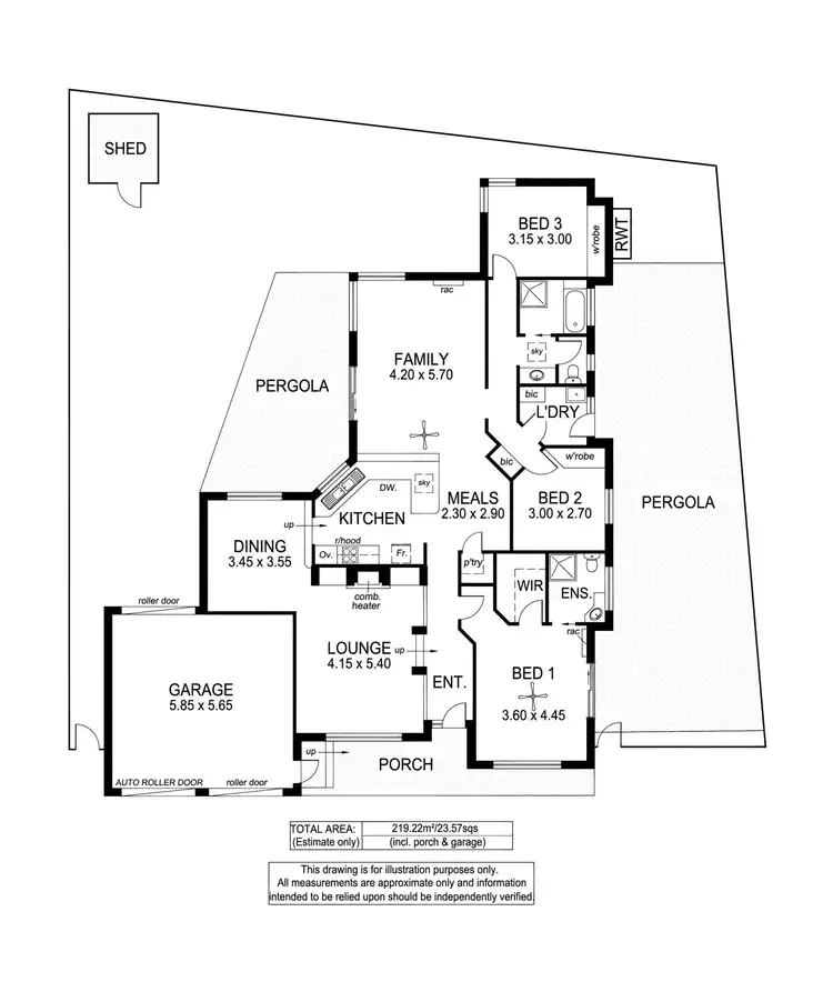 Floorplan of Homely house listing, 9 Lexcen Grove, Happy Valley SA 5159