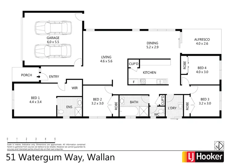 Floorplan of Homely house listing, 51 Watergum Way, Wallan VIC 3756