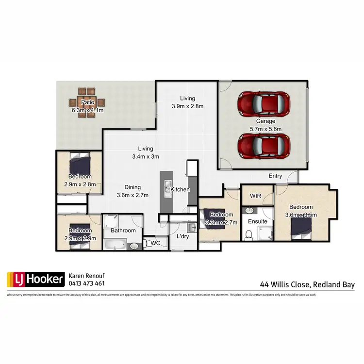 Floorplan of Homely house listing, 44 Willis Close, Redland Bay QLD 4165