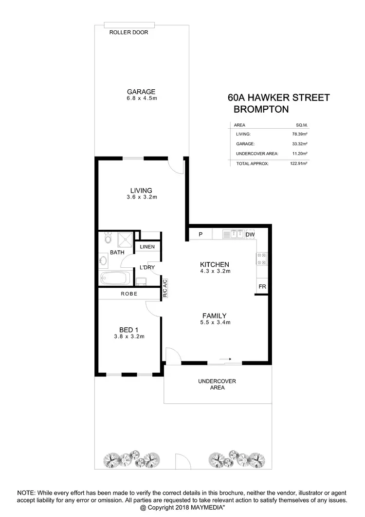 Floorplan of Homely house listing, 60A Hawker Street, Brompton SA 5007