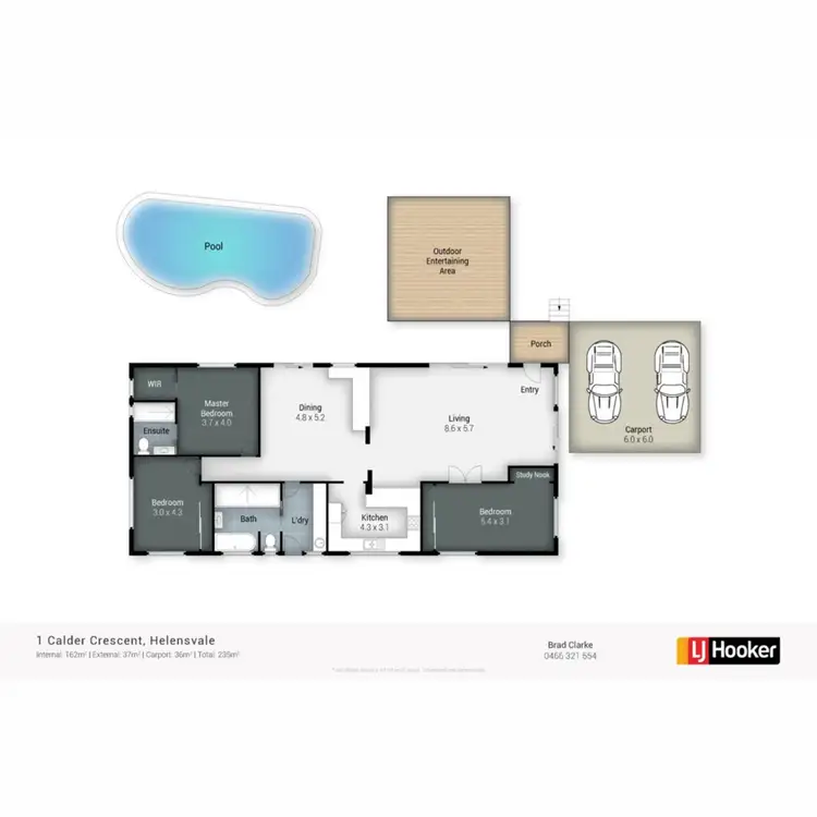 Floorplan of Homely house listing, 1 Calder Crescent, Helensvale QLD 4212