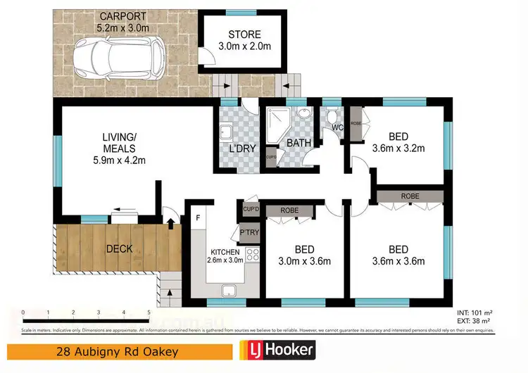 Floorplan of Homely house listing, 28 Aubigny Road, Oakey QLD 4401