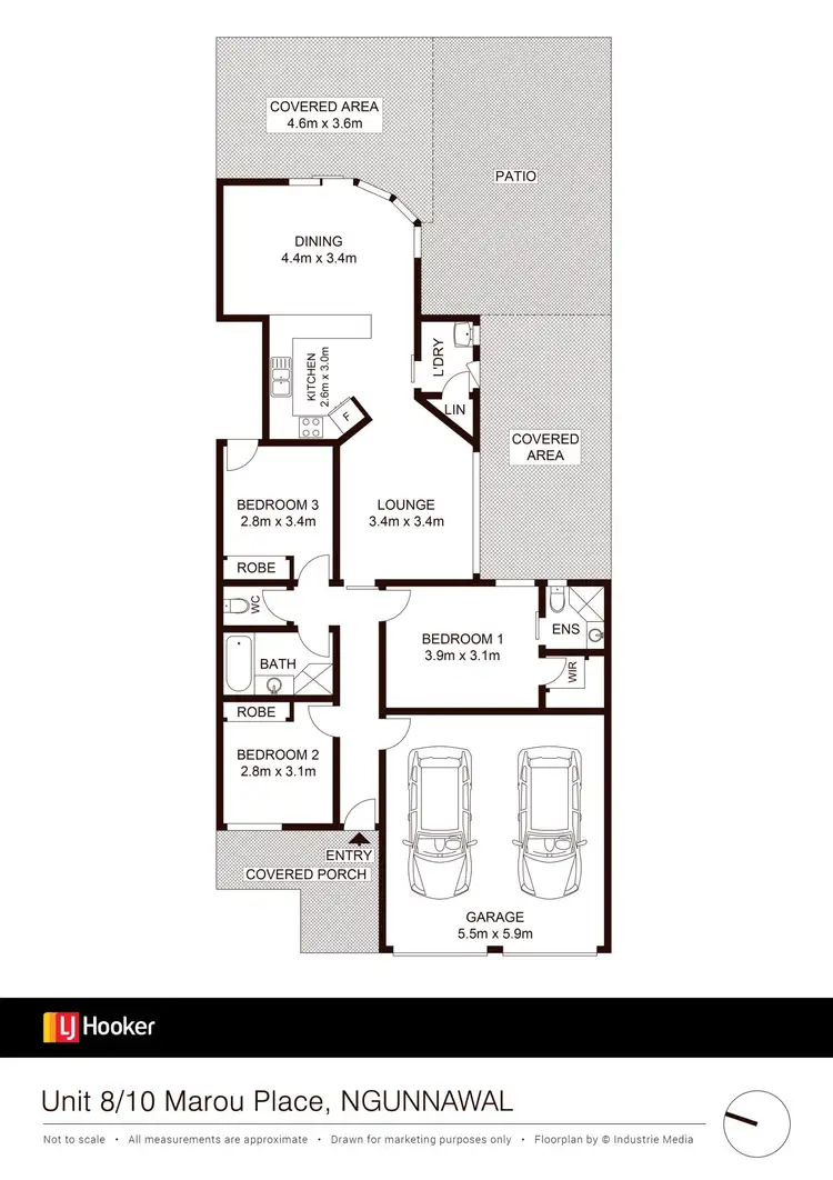 Floorplan of Homely townhouse listing, 8/10 Marou Place, Ngunnawal ACT 2913