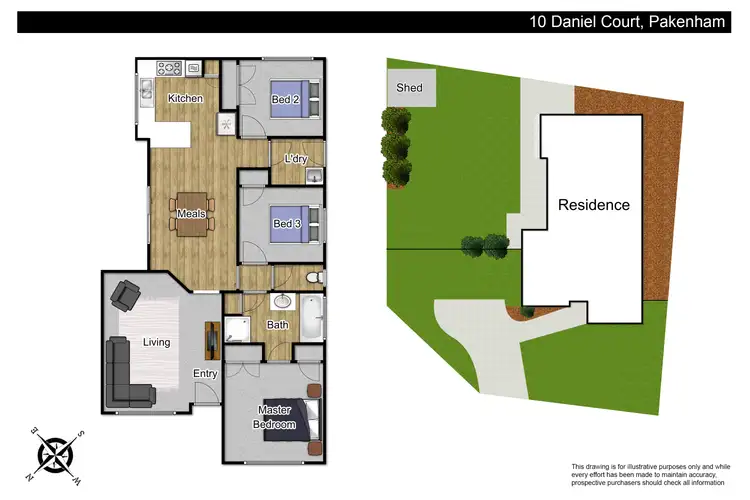 Floorplan of Homely house listing, 10 Daniel Court, Pakenham VIC 3810