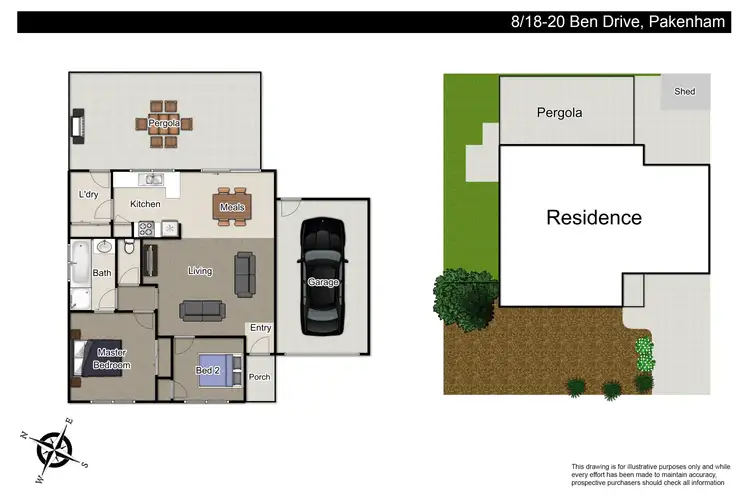 Floorplan of Homely unit listing, 8/18-20 Ben Drive, Pakenham VIC 3810