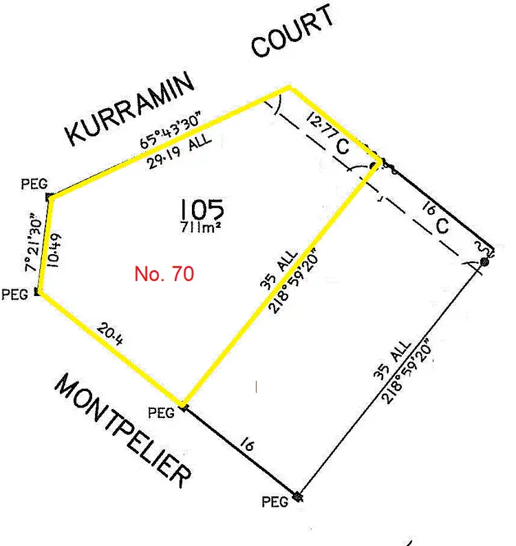 Floorplan of Homely land listing, 70 (Lot 105) Montpelier Terrace, Port Elliot SA 5212
