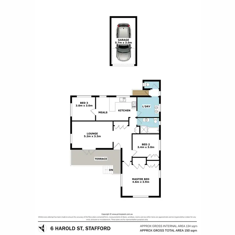 Floorplan of Homely house listing, 6 Harold Street, Stafford QLD 4053