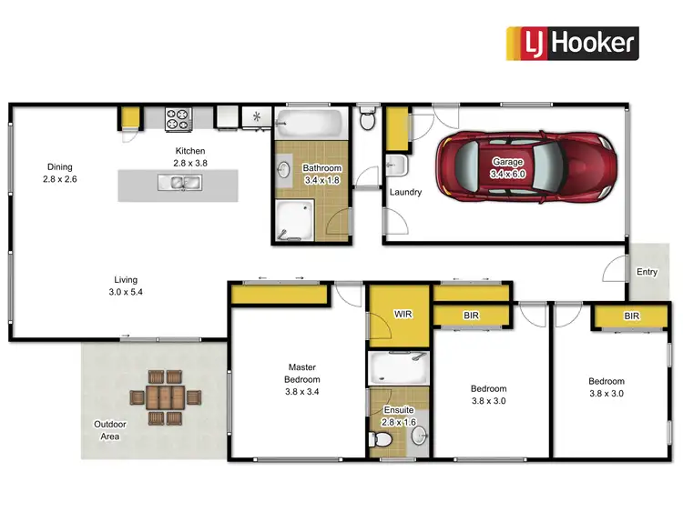 Floorplan of Homely house listing, 84 Phillip Parade, Churchill VIC 3842