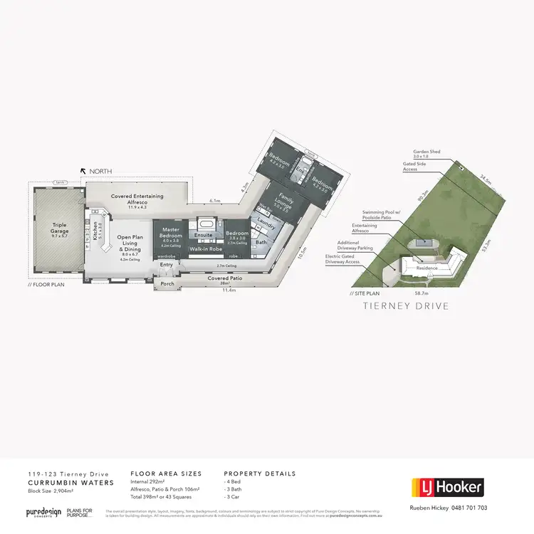 Floorplan of Homely house listing, 119-123 Tierney Drive, Currumbin Waters QLD 4223