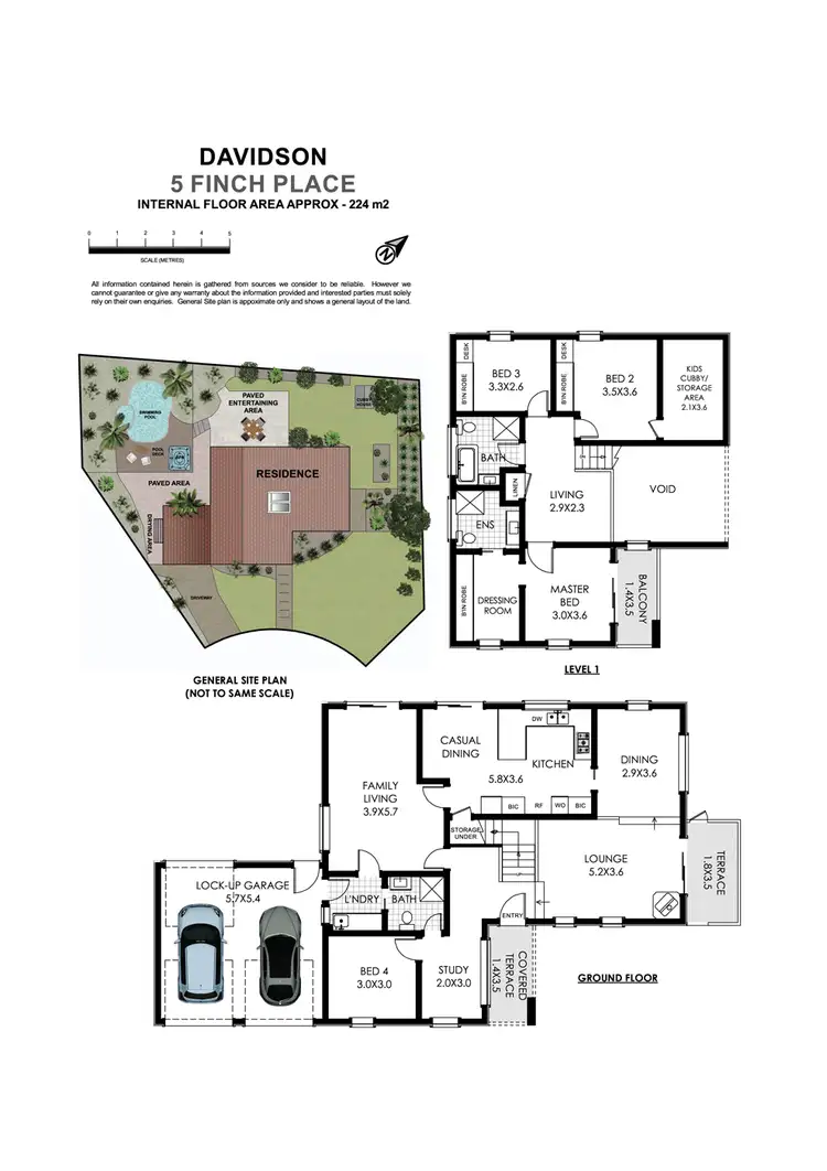 Floorplan of Homely house listing, 5 Finch Place, Davidson NSW 2085
