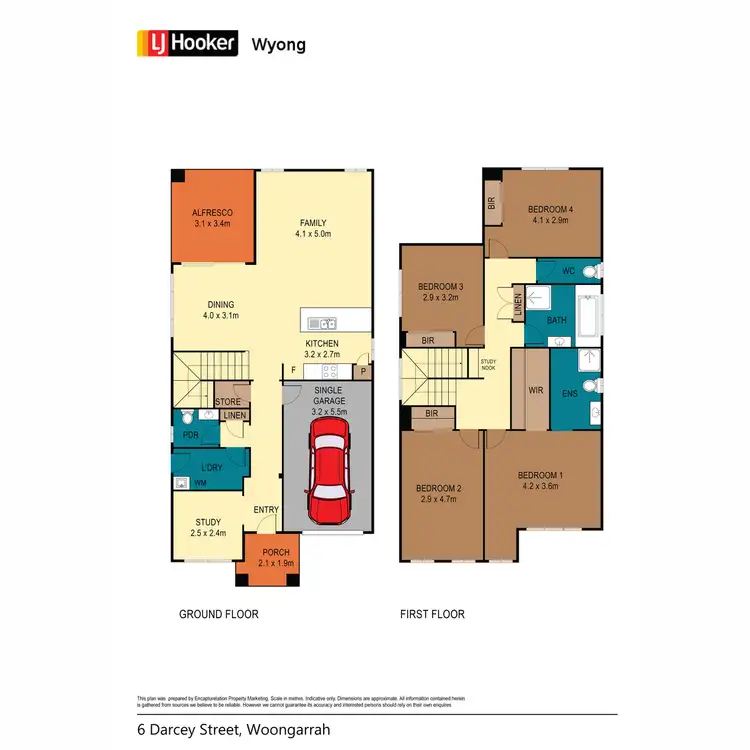 Floorplan of Homely house listing, 6 Darcey Street, Woongarrah NSW 2259