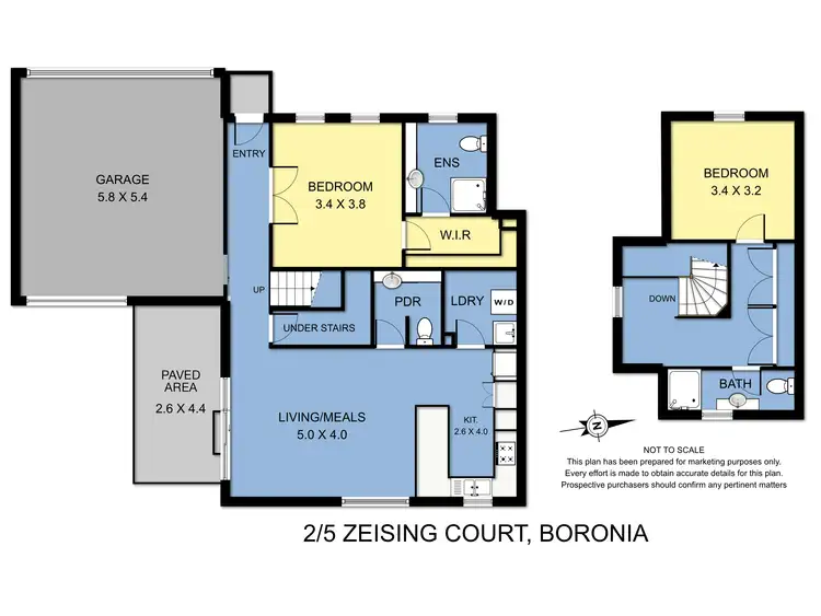 Floorplan of Homely unit listing, Unit 2/5 Zeising Court, Boronia VIC 3155