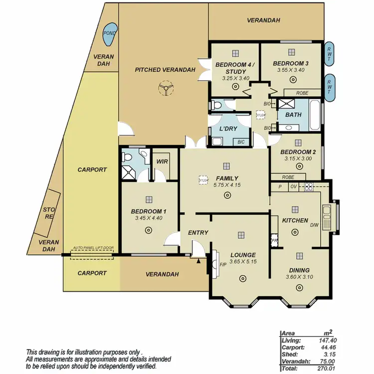 Floorplan of Homely house listing, 39 Park Lake Drive, Wynn Vale SA 5127