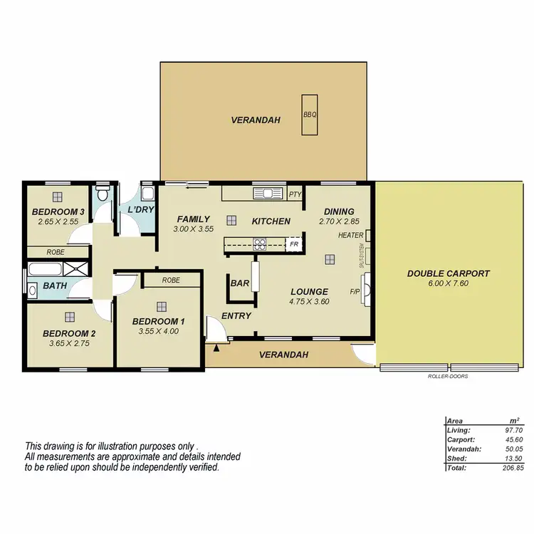 Floorplan of Homely house listing, 12 Carney Close, Salisbury Plain SA 5109