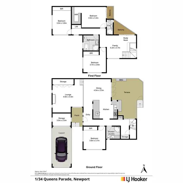 Floorplan of Homely house listing, 1/34 Queens Parade, Newport NSW 2106