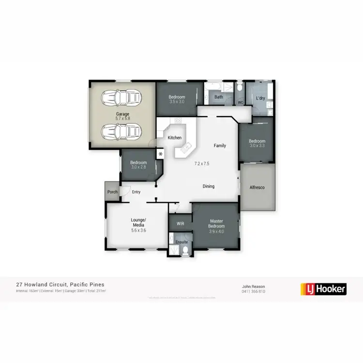 Floorplan of Homely house listing, 27 Howland Circuit, Pacific Pines QLD 4211