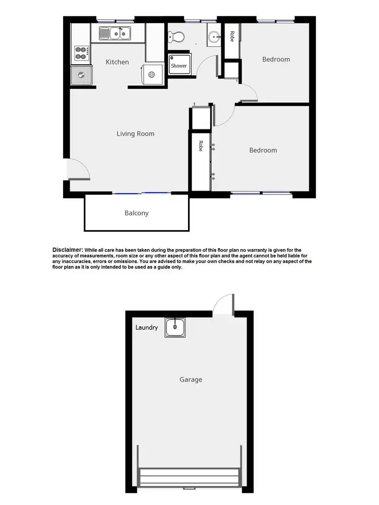 Floorplan of Homely unit listing, 2/27 Thorpe Street, Balmoral QLD 4171
