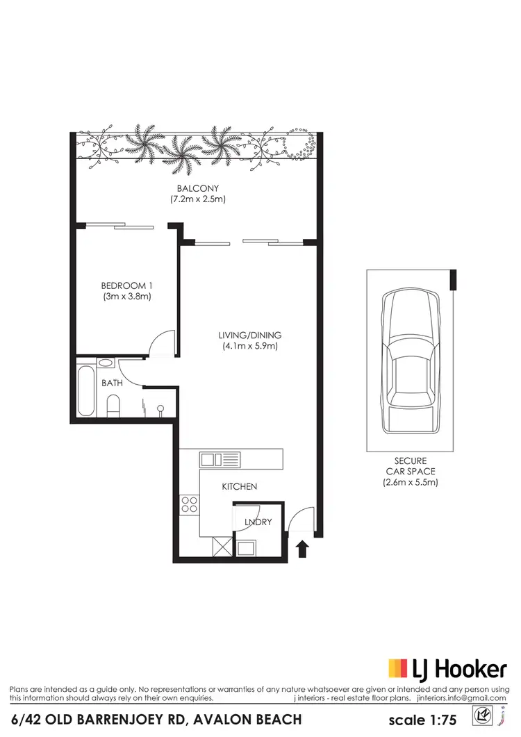 Floorplan of Homely apartment listing, 6/42-44 Old Barrenjoey Road, Avalon Beach NSW 2107