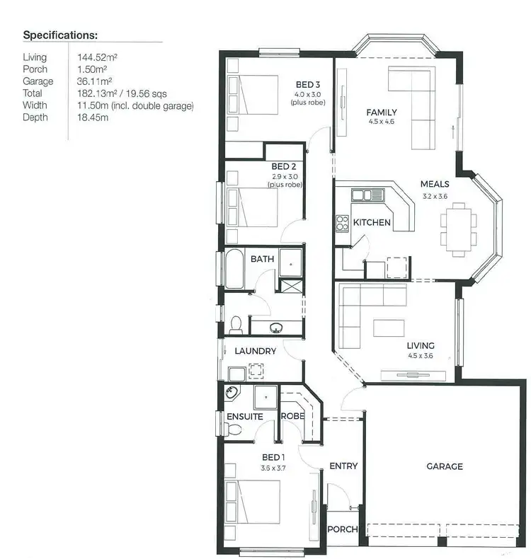 Floorplan of Homely house listing, 9 Aquamarine Boulevard, Hayborough SA 5211