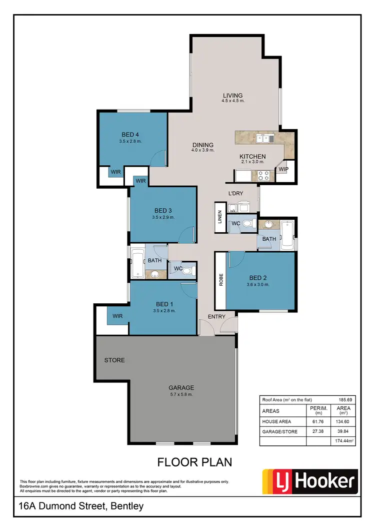 Floorplan of Homely house listing, 16A Dumond Street, Bentley WA 6102