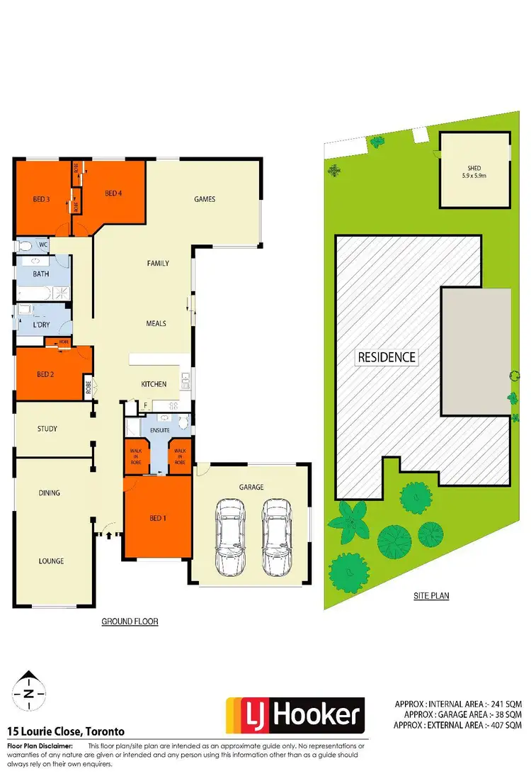 Floorplan of Homely house listing, 15 Lourie Close, Toronto NSW 2283