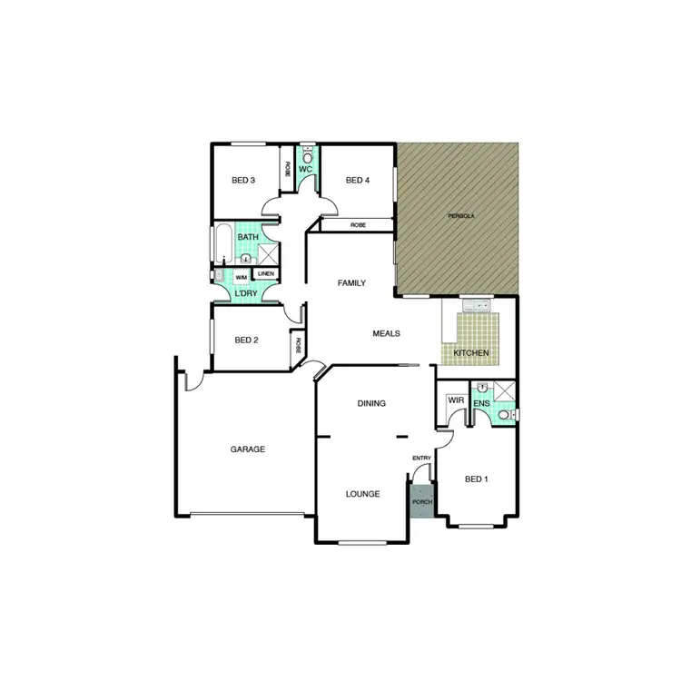 Floorplan of Homely house listing, 45 Hanrahan Crescent, Dunlop ACT 2615