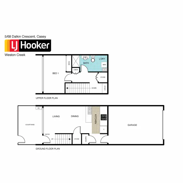 Floorplan of Homely unit listing, 5/68 Dalkin Crescent, Casey ACT 2913