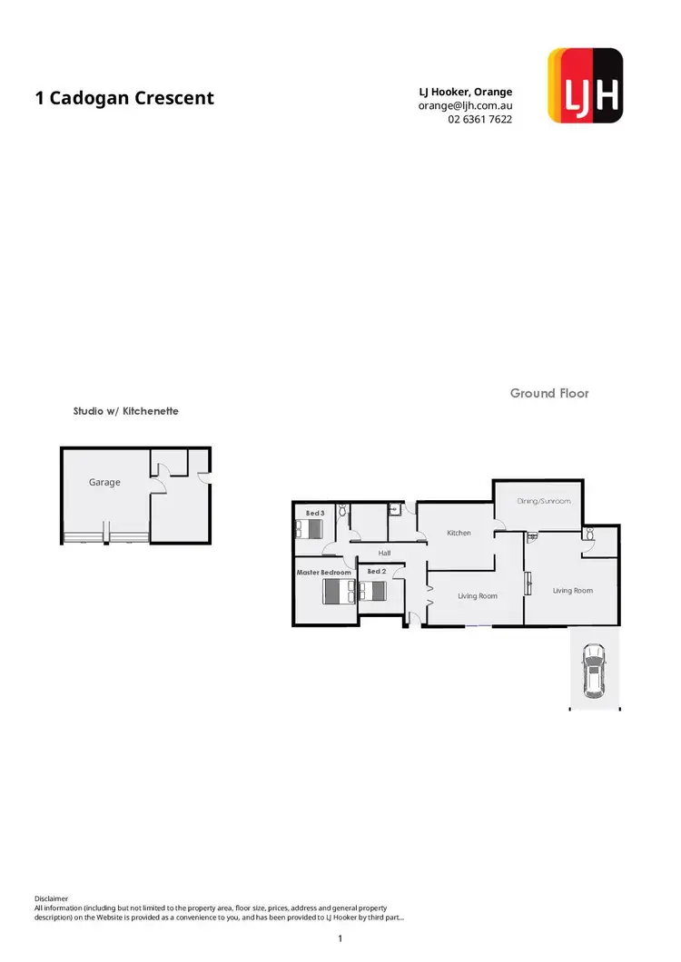 Floorplan of Homely house listing, 1 Cadogan Crescent, Orange NSW 2800
