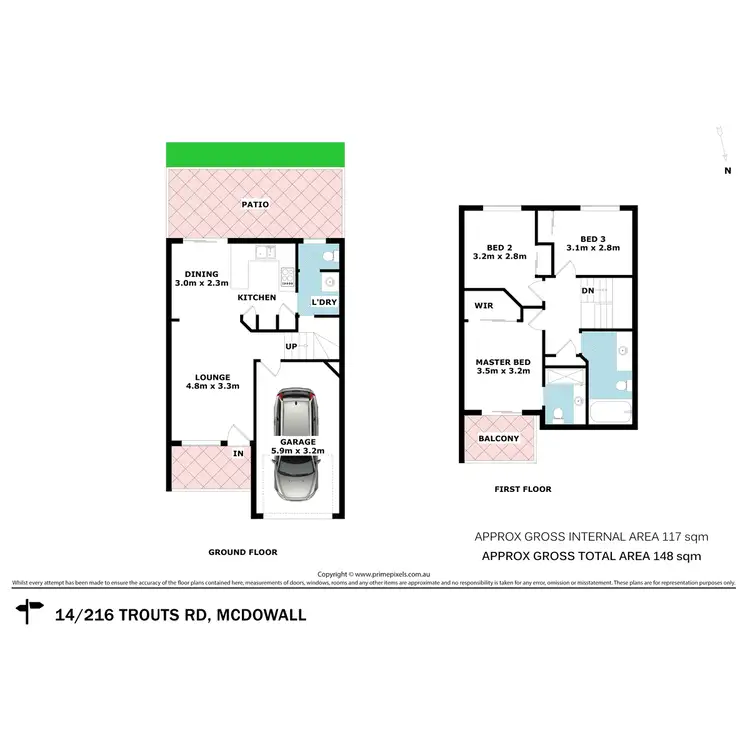 Floorplan of Homely townhouse listing, 14/216 Trouts Road, Mcdowall QLD 4053