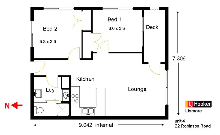 Floorplan of Homely house listing, 4/22 Robinson Avenue, Girards Hill NSW 2480