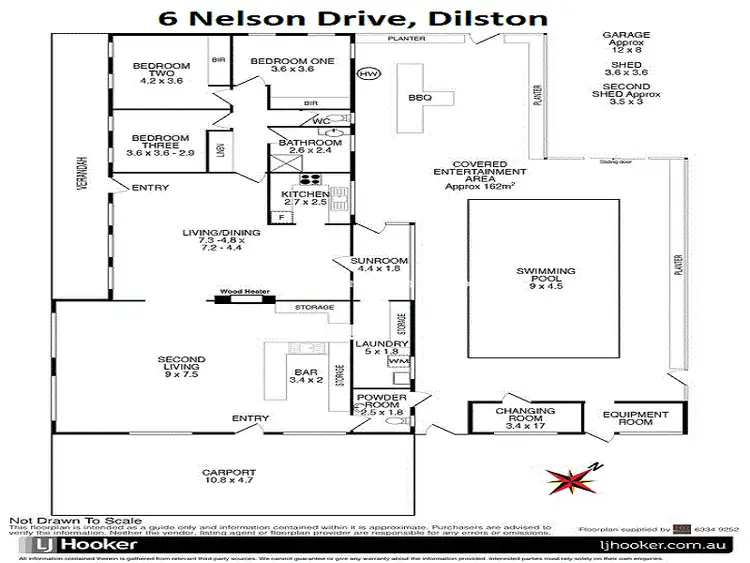 Floorplan of Homely house listing, 6 Nelson Drive, Dilston TAS 7252