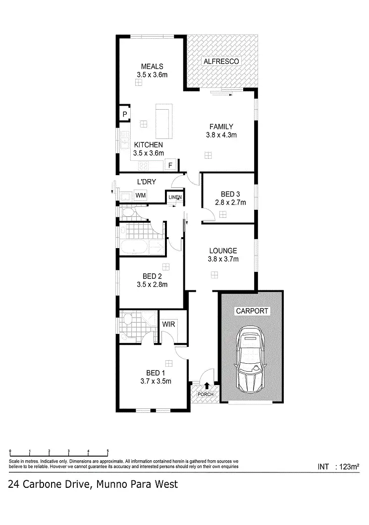 Floorplan of Homely house listing, 24 Carbone Drive, Munno Para West SA 5115