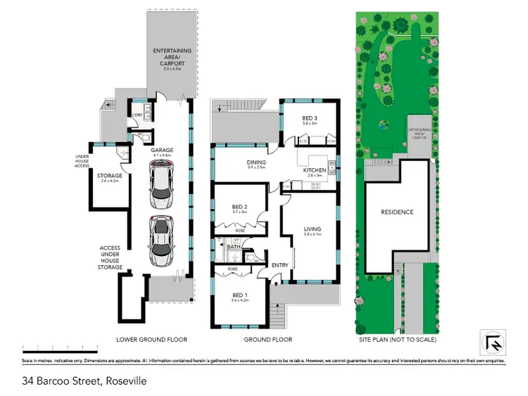 Floorplan of Homely house listing, 34 Barcoo Street, Roseville NSW 2069