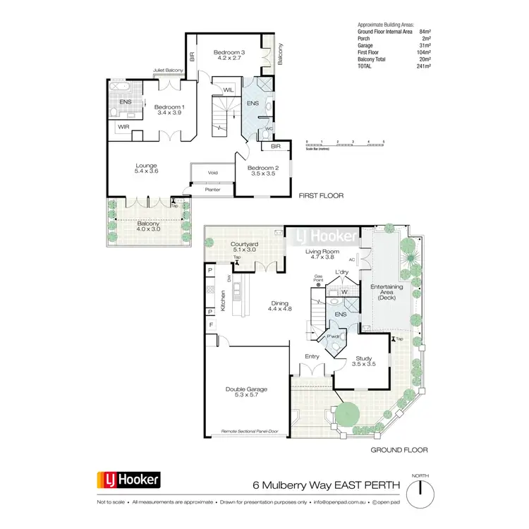 Floorplan of Homely house listing, 6 Mulberry Way, East Perth WA 6004